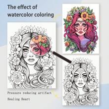 24 Pages Upgraded Thick A4 Paper Candy Skull Themed Coloring Book, Single-Sided Coloring For Stress Relief, Christmas, New Year Party Gift,Coloriage,Mess Free Coloring,Colouring Book Bundle,Back To School
