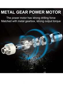 可充电无绳电动螺丝刀套件 - 旋转工具，配有多功能家用小型电钻驱动器、LED 灯和手提箱 - 非常适合 DIY、家庭维修和木工项目 - 彩色 - 查看 11