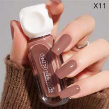 6pcs Nail Polish Set, 10ml Peel Off Water-Based Starry Nail Polish, Coffee Brown Nails, Fast Drying Long-Lasting Healthy And Brightening Effect - Suitable For All Season, Manicure Kit Diy Salon Nail Supplies ,Ideal For Women And Girls