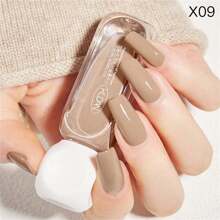 6pcs Nail Polish Set, 10ml Peel Off Water-Based Starry Nail Polish, Coffee Brown Nails, Fast Drying Long-Lasting Healthy And Brightening Effect - Suitable For All Season, Manicure Kit Diy Salon Nail Supplies ,Ideal For Women And Girls