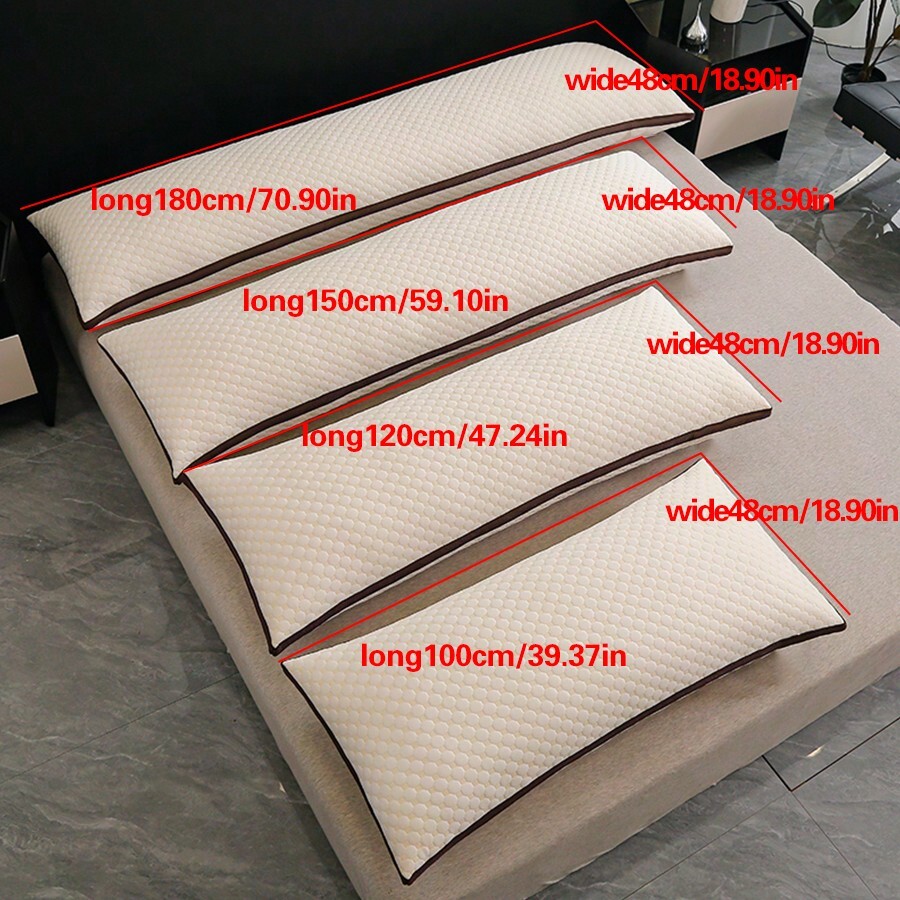 Couple's Double Head Support Pillow, Feather Filled AntiFlatten