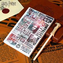 Nhật báo VOLDEMORT hàng ngày (50 trang) kèm bút đũa phép rất phù hợp cho Muggle, phù thủy và pháp sư làm quà tặng sinh nhật Halloween Giáng sinh - MN-48709 - Xem 1