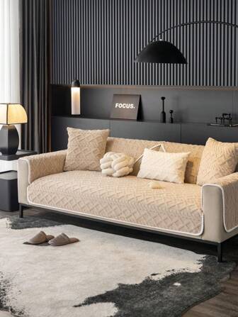New 2024 Winter Plush Sofa Cushion, Modern Minimalist Anti-Slip Seat Cover & Slipcover