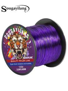 SOUGAYILANG Dây câu cá bằng nylon 100m 0,14mm-0,4mm Dây câu cá bằng nylon dùng cho cá chép - Màu tím - Xem 1