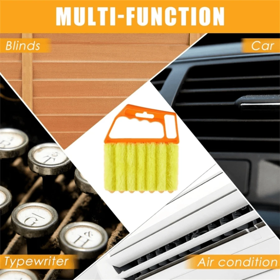 1pc Handheld Blinds Slit Cleaning Brush, 7 Fingers Dusting