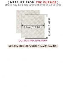 قطعتان من قماش التطريز البيج DIY ، مصنوع من قماش البوليستر ذو ملمس جيد باليد ، سطح نظيف ، وغرز منتظمة للحصول على منتج نهائي أنيق