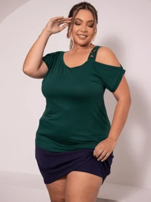 SHORTS SKIRT PLUS SIZE TAILORED 1 BUTTON AND ZIPPER POCKET HIGH WAIST SUMMER SECRETARY EVANGELICAL SOCIAL CASUAL - 藏蓝色 - 查看 4