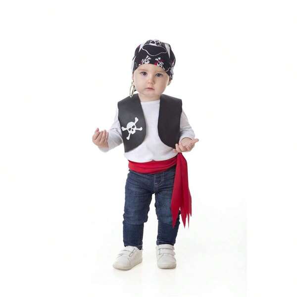 Creaciones Llopis Disfraz Bebe Pirata Pañuelo Chaleco Piel 1-2 Años (Creaciones Llopis 2945) ✅ Entrega 24/48h a España (península)