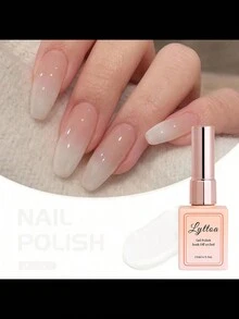 LYTTOA 15ml乳白色指甲油2024新款流行色蛋奶白冰透裸色渐变光疗胶美甲店专用 - 彩色 - 查看 3