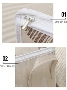 1pc Cute Bear Children's Room Bedding Storage Bag, Large Capacity Clothes & Toys Organizer, Moving Packing Bag, Dust & Moisture Proof - Multicolor - View 10