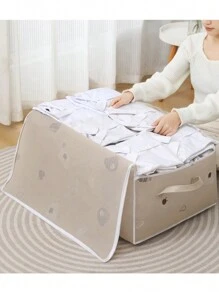 1pc Cute Bear Children's Room Bedding Storage Bag, Large Capacity Clothes & Toys Organizer, Moving Packing Bag, Dust & Moisture Proof - Multicolor - View 6