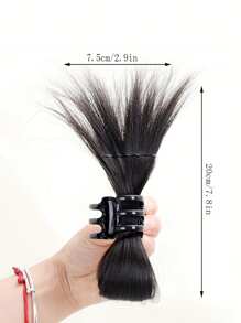 1 PC Messy Bun Claw Clip Hair Bun Women Extension Bun Claw Clip Ponytail Wig, Stylowy wysoki kucyk dodaje objętości, uniwersalny dodatek do włosów na każdą okazję