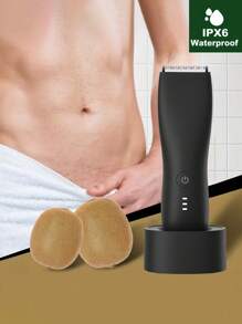 Recortadora corporal definitiva - Afeitadora eléctrica para vellos en zonas íntimas para hombres y mujeres, recortadora de vello púbico, recortadora de bikini, recortadora de zona inguinal y corporal con diseño fácil de limpiar, inalámbrica, impermeable y portátil, un regalo perfecto para las vacaciones