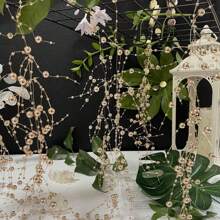 1 قطعة (10م) سلسلة من حبات اللؤلؤ الصناعية على شكل خرز بلاستيكي ، للاستخدام في ديكور عيد الميلاد والزفاف ، تعليق شجرة الميلاد ، الديكور المنزلي الداخلي/الخارجي ، المدفأة ، الحرف اليدوية ، ستائر الخرز ، ديكور الحفلات/الزفاف ، هدايا الميلاد ، زينة شجرة الميلاد المباركة، هدايا الميلاد - متعدد الألوان - مشاهدة 8