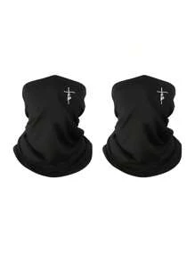 2pcs Unisex Cycling Face Mask, Multipurpose Balaclava Neck Gaiter, Made Of Milk Silk, Suitable For Daily Use, Outdoor Travel, Hiking, Skiing, Gift - Multicolor - View 2