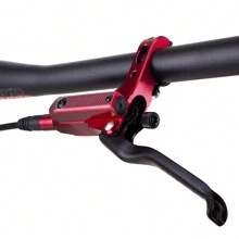 Freni a disco idraulici a quattro pistoni CNC M840 di alta qualità Freni a disco idraulici per mountain bike Freno a disco a doppia faccia Rosso