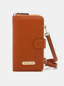 Women's 2-In-1 Handbag Yellow Small Phone Case Crossbody Wallet Detachable Strap Snap Closure Perfect For Everyday Use Or Travel Any Occasion