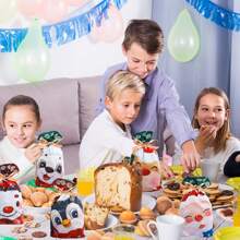 50pcs Cartoon Christmas Theme Print Candy Bags Gift Bags - Penguin-large - View 4