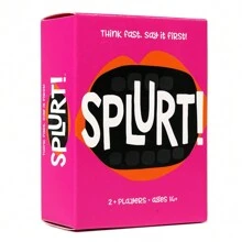Splurt Card Game Splurt Portable Party Card Game Think Fast Say It First Pink Board Game,Cards Game,Adult Board Games,Cards>Card Games,Board Games,Games,Games For Adults - Black - View 1