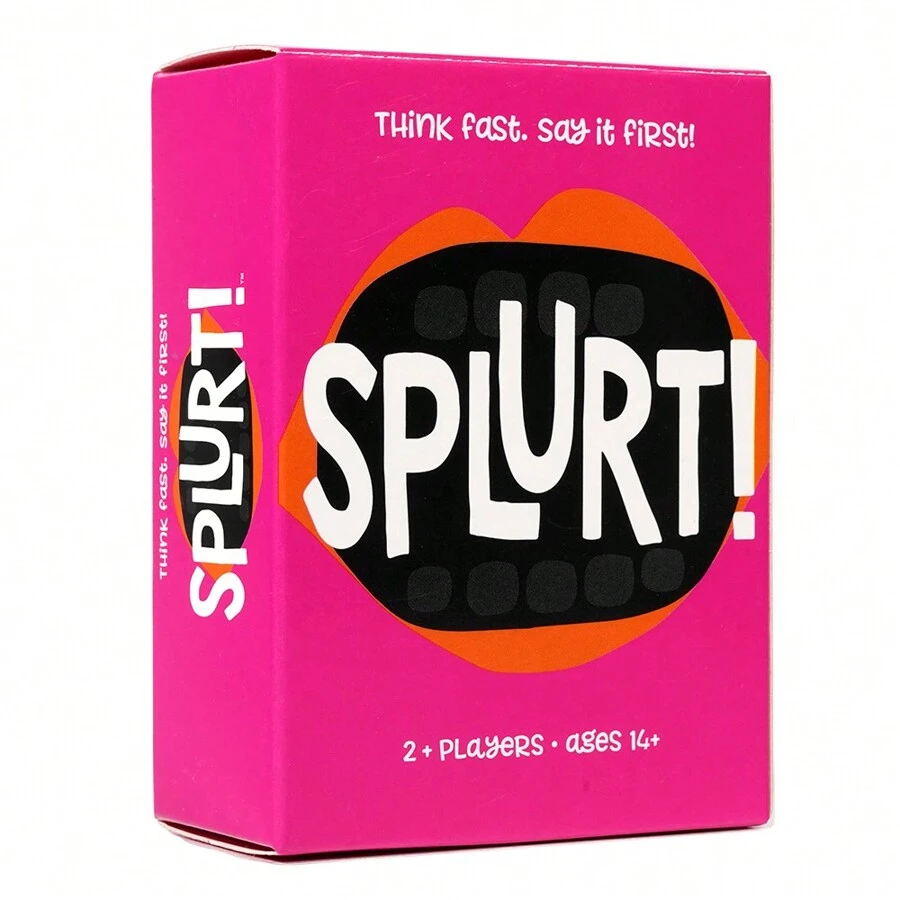 Splurt Card Game Splurt Portable Party Card Game Think Fast Say It First Pink Board Game,Cards Game,Adult Board Games,Cards>Card Games,Board Games,Games,Games For Adults - Black - View 1