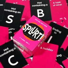 Splurt Card Game Splurt Portable Party Card Game Think Fast Say It First Pink Board Game,Cards Game,Adult Board Games,Cards>Card Games,Board Games,Games,Games For Adults - Black - View 8