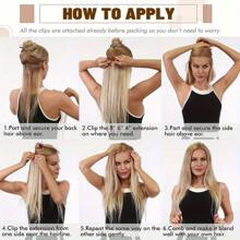 8pcs Clip In Hair Extensions Real Human Hair Clip In Human Hair Extensions Brazilian Remy Human Hair Clip On Hair Extensions 8pcs Per Set With 18 Clips Double Weft #8 - S8 - View 9