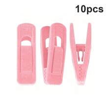 10pcs /20pcs Velvet Hangers Clips, Pants Hangers Velvet Clips, Strong Finger Clips Perfect For Thin Velvet Hangers