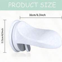 1pc Shower Foot Rest, Bathroom Pedal With Suction Cup Shower Shaving Legs Aid, No Drilling For Home Hotel Bathroom Toilet Use Home Bathroom Decor - White - View 8