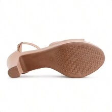 B2 Online 100% ORIGINAL Women's Via Uno High Heel Sandal With INVOICE And WARRANTY - NUDE - Xem 5