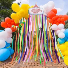 圣诞派对皱纹纸、彩带派对装饰品 - 彩色 - 查看 5