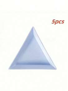 4/5/40PCS Triangle Rhinestone Nail Art Storage Box - Multi-Functional Plate Tray Holder And Compact Container For Nail Art Supplies, Jewelry Glitter Cup, And Decoration Dotting Tool - Complete Set For Nail Art Enthusiasts