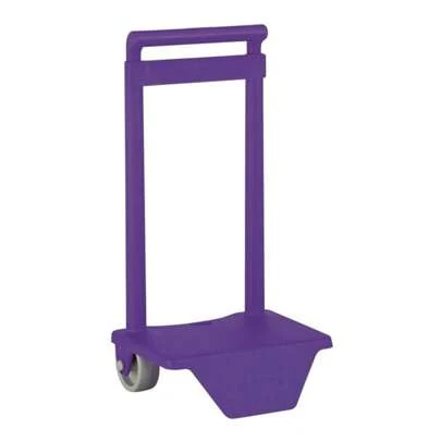 Safta Purple Daycare Trolley Pant.268C Mochila leve e resistente | Mochila Trolley com alça telescópica ajustável, ideal para decoração de escola e viagens ao ar livre
