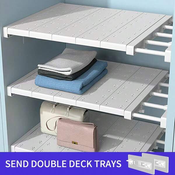 1PC Adjustable No-Drill Storage Shelf, Space-Saving Organizer For Closet, Kitchen, Bathroom - Plastic, Multi-Functional Drawer Inserts For Home Cabinet Organization Bedroom, Organizer, Home Storage, For White T-Shirt Women, Black Pants Women, Ladies Winter Clothes, Dress, Winter Clothes For Ladies, Elegant Woman Dresses, White Shirt For Ladies, Long Sleeve, White Jumpsuit For Women, Spring Dresses For Women, Spring Outfits For Women, Spring, Spring Clothes, Minimalist, Summer Tops Storage