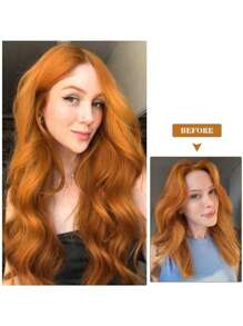 七夾片24英寸長瀑布式合成纖維女性全頭插片式髮片