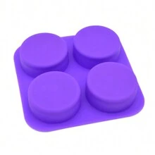 160g Thick Handmade Soap Silicone Mold, Heat-Resistant, Easy Demold, Suitable For Handmade Soap, Candle, Resin Crafts, Cold Process Soap Molds - Purple - View 9
