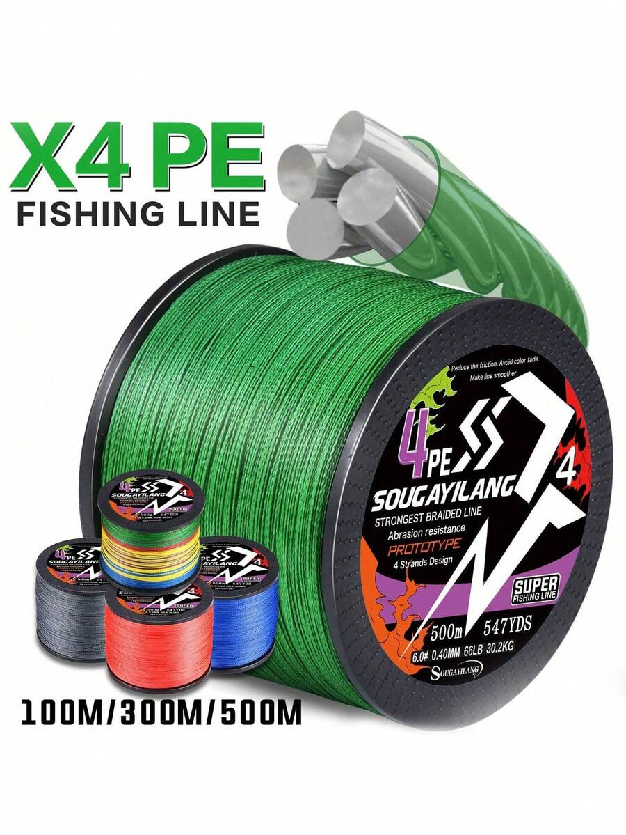 SOUGAYILANG 4 Strands Premium PE Braided Fishing Line HighStrength