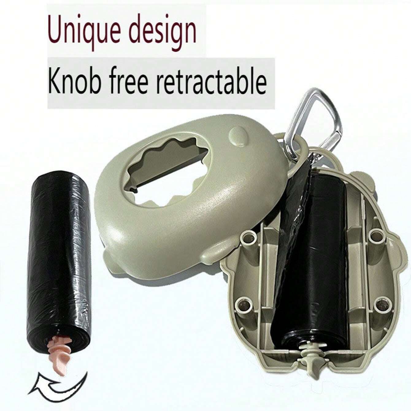 Teddy Bear Shaped Portable Garbage Bag Dispenser, Pet Waste Poop Bag