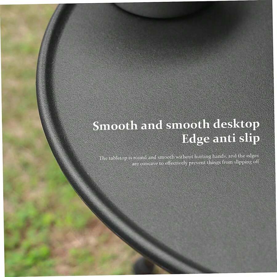 Folding Round Table Portable Telescopic Outdoor ThreeLegged Dining