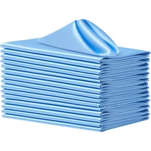 6/8/12/24/16 pièces Set de serviettes en satin de soie rouge, serviettes de table carrées en polyester lavables, convient pour la décoration de mariage et de fête - Multicolore - Voir 53
