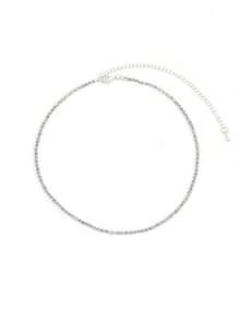 1 件简约时尚镀金彩色水钻镶嵌项圈项链适合日常佩戴 - 項鍊 - 查看 12