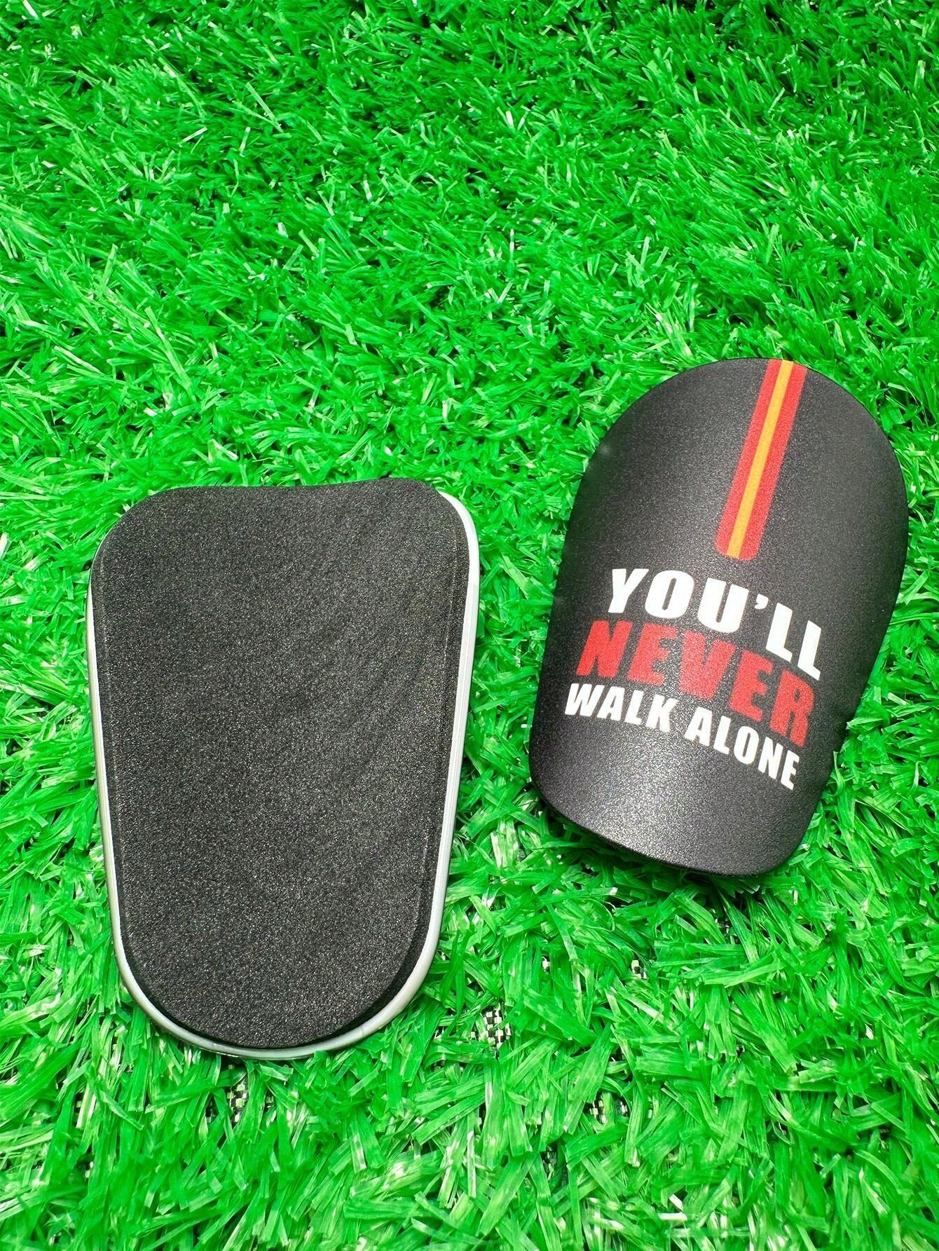 1 Pair 10*6cm Mini Football Shin Guards Steel Shield On The Football