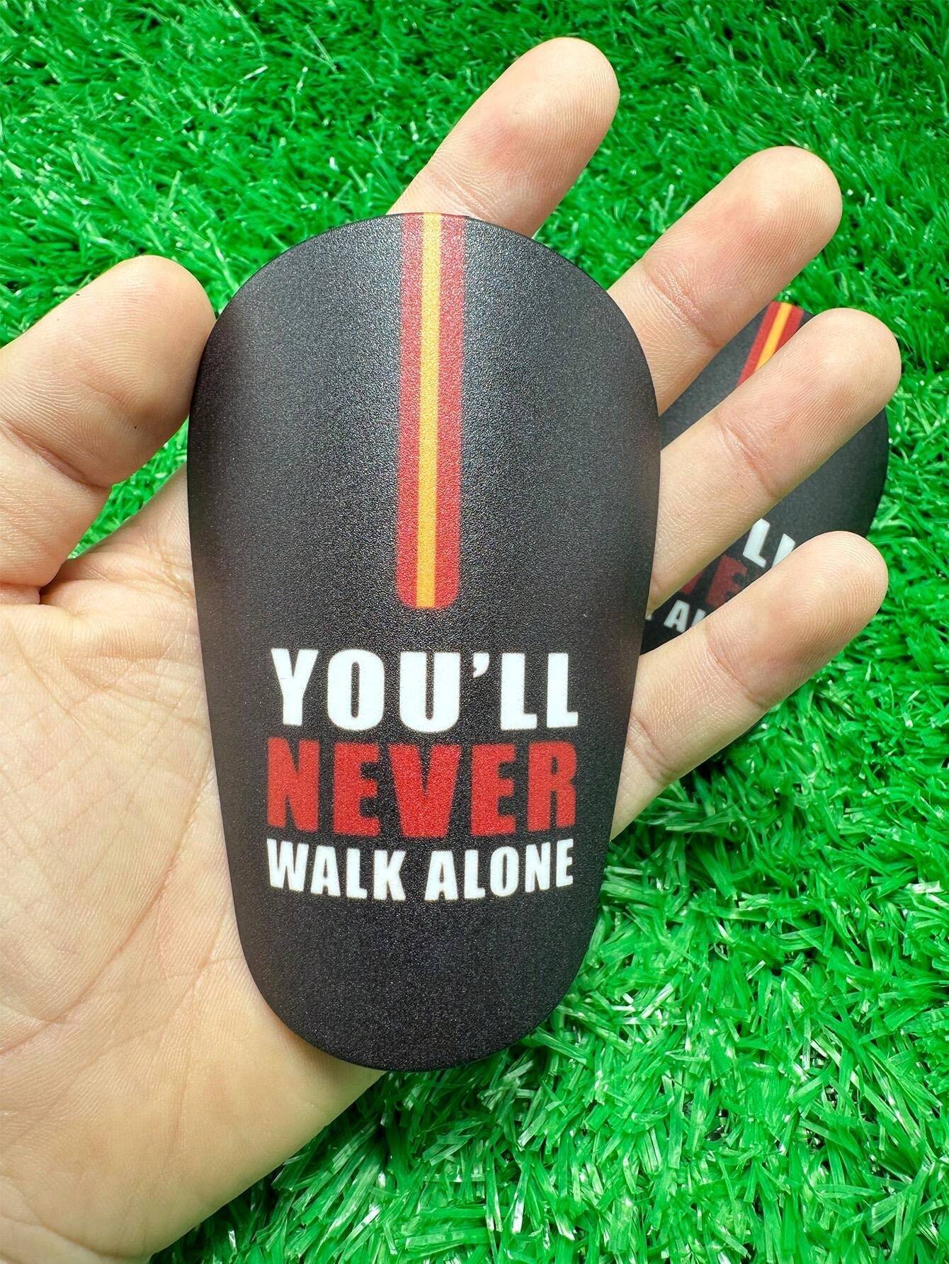 1 Pair 10*6cm Mini Football Shin Guards Steel Shield On The Football