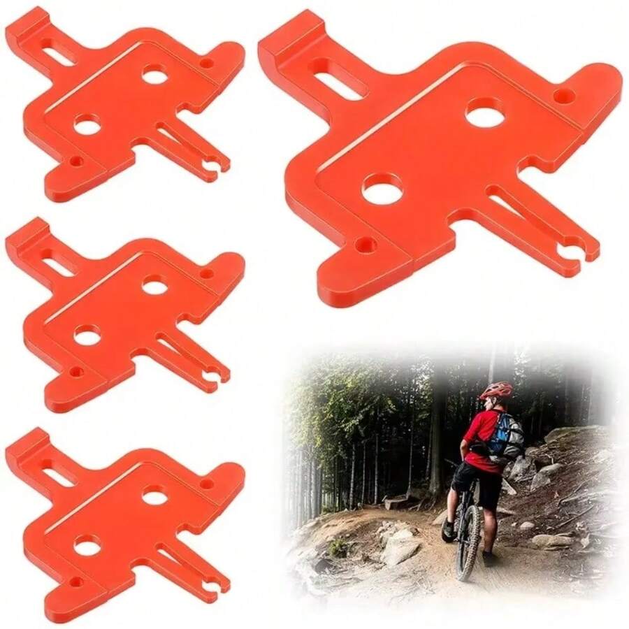 Gói 4 miếng đệm phanh xe đạp đĩa phanh thủy lực xe đạp leo núi chuyên nghiệp di động ngoài trời phụ tùng xe đạp - trái cam - Xem 1
