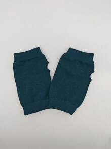 1pair Winter Autumn Women Men Warm Fingerless Knitted Gloves Solid Color Stretch Mittens Exposed Finger Short Gloves - Fingerless Gloves - View 11