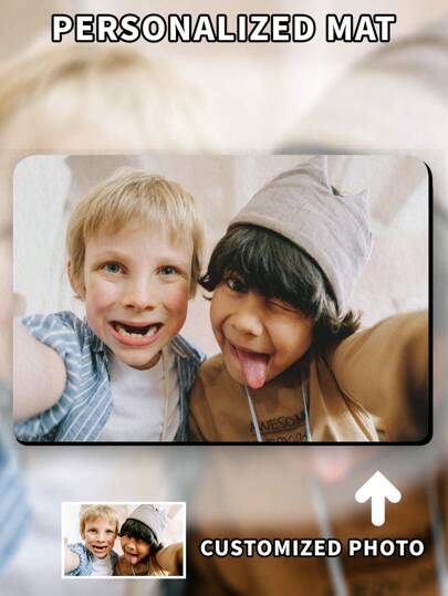 1 pieza Felpudo personalizado, felpudo con foto, alfombra de baño con texto, felpudo personalizado con nombre de familia, felpudo de bienvenida personalizado