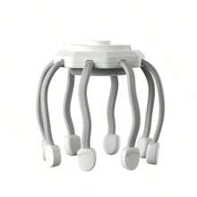 AXH 8点360°三模式头部按摩器，头发和头皮按摩，助眠礼品 - 白色 - 查看 7