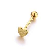 1-3 chiếc khuyên xỏ khuyên lưỡi 14G không gây dị ứng G23 Titanium 16mm hình trái tim lấp lánh - Trang sức trang trí xỏ khuyên cơ thể mạ vàng 18K cho phụ nữ - Không chứa niken và bền lâu - Y006 - Xem 11