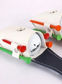 1pc Kleurrijke gestikte golftas, outdoor taille hangende sleutelhanger golf mini heuptas, draagbare golf beschermingstas, geweldig golfcadeau, kerstcadeau, geschikt voor dagelijks gebruik organizer opslag opbergtas organisatie