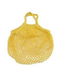 1 件装网绳购物袋便携式、可清洗、可重复使用的购物手提袋储物袋适用于杂货店购物、海滩、储存、水果、蔬菜和市场 - 彩色 - 查看 17