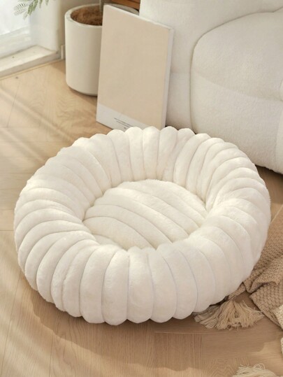 PETSIN 1pc Thicken Plush Pet Bed, Warm And Comfortable Pet Nest, Suitable For Small, Medium And Large Size Pets Indoor